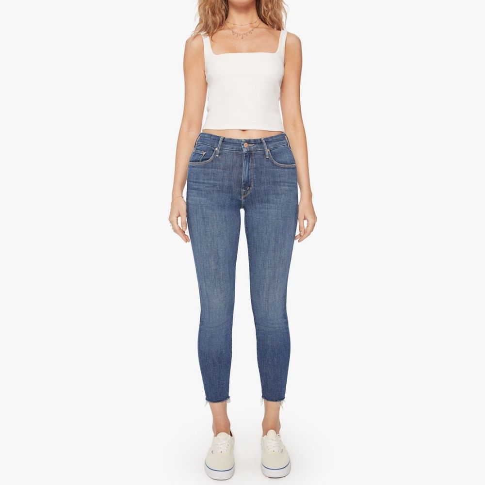 MOTHER looker ankle fray girl crush